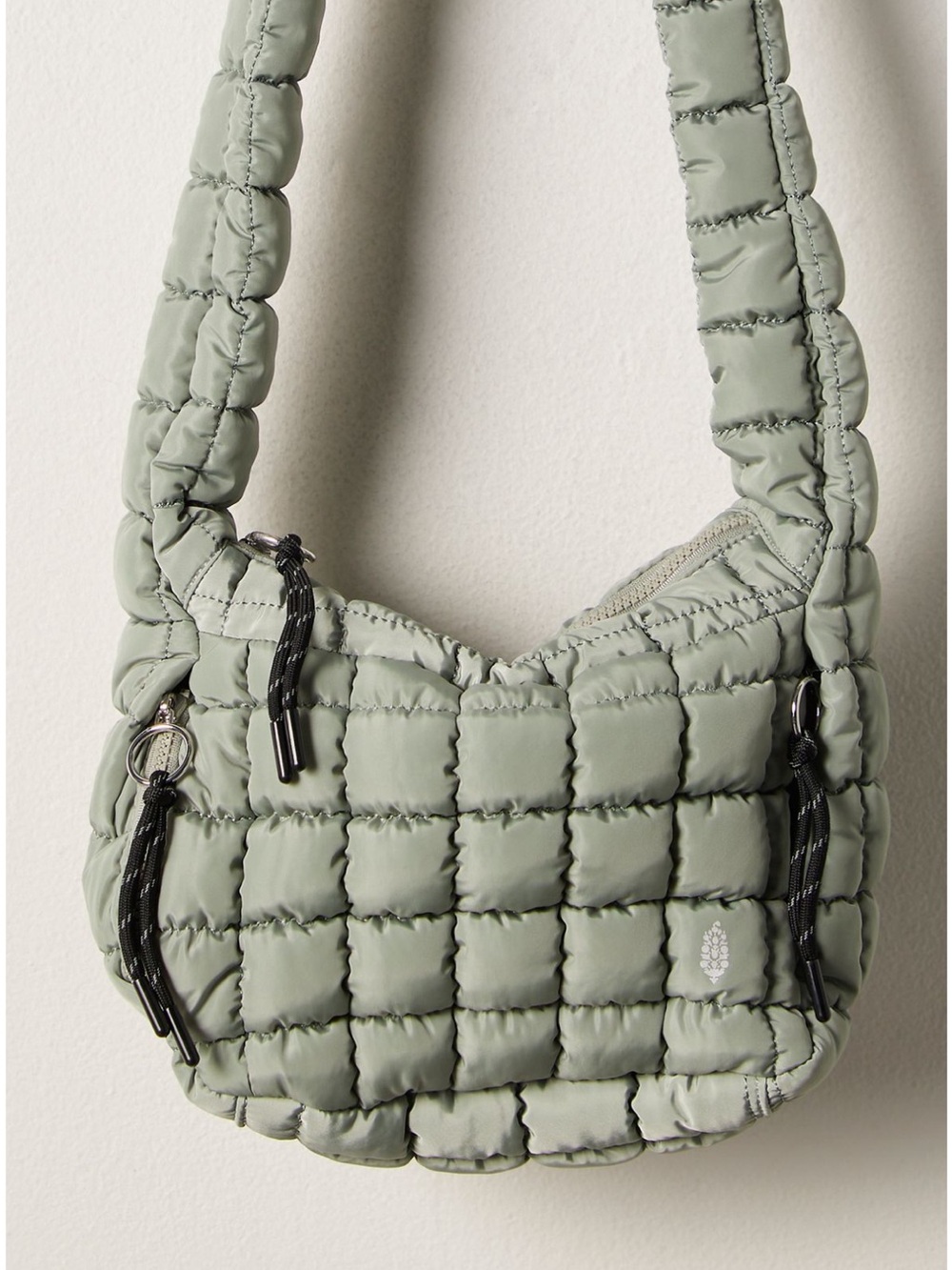 QUILTED BABY CARRYALL SLING BAG STONE SAGE